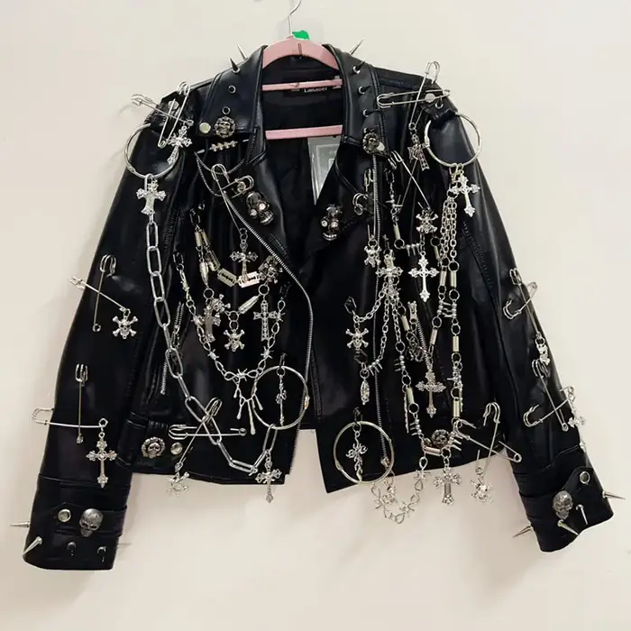 Veste gothique punk vintage