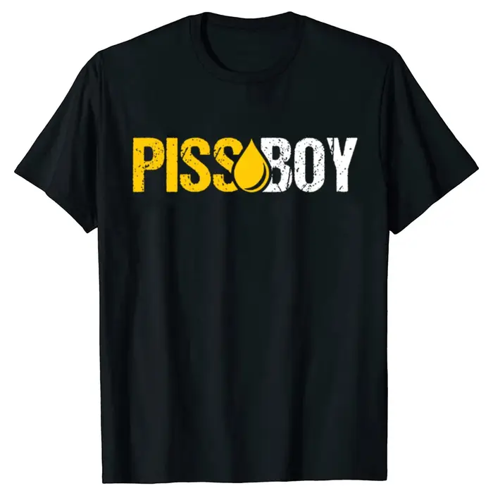 Drôle Piss Boy graphique T-shirts hommes femmes mode t-shirt style décontracté 100% coton ample surdimensionné Pissing