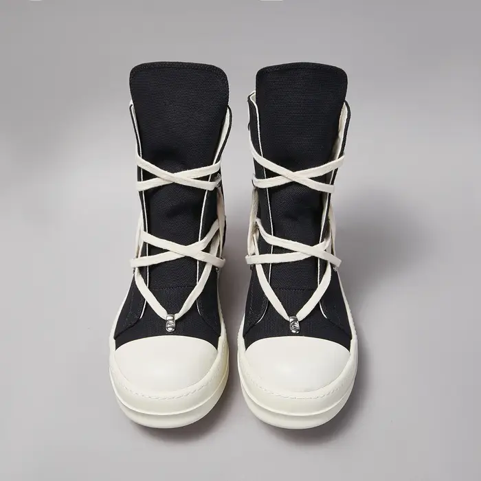Marque femmes Sneaker décontracté haut à lacets hommes chaussure pentagramme noir luxe concepteur go