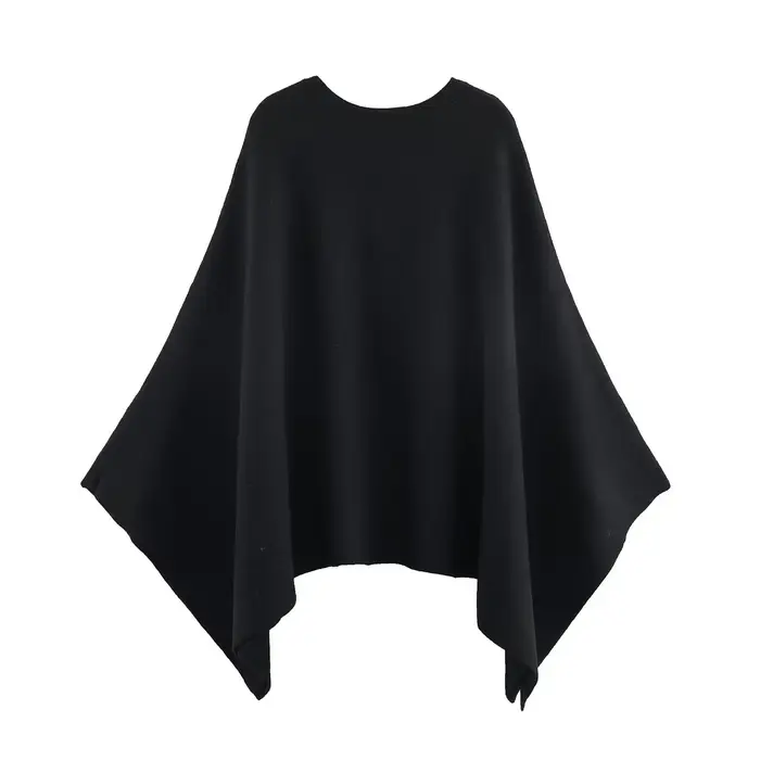 Vêtements pour femmes, nouvelle veste Cape tricotée asymétrique décontractée