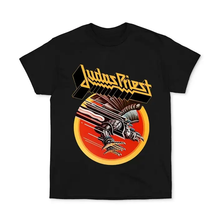 JUDAS PRIEST T-shirt imprimé hommes et femmes coton Hip Hop Y2K Harajuku T-shirt à manches courtes rue humoristique haut T-shirt
