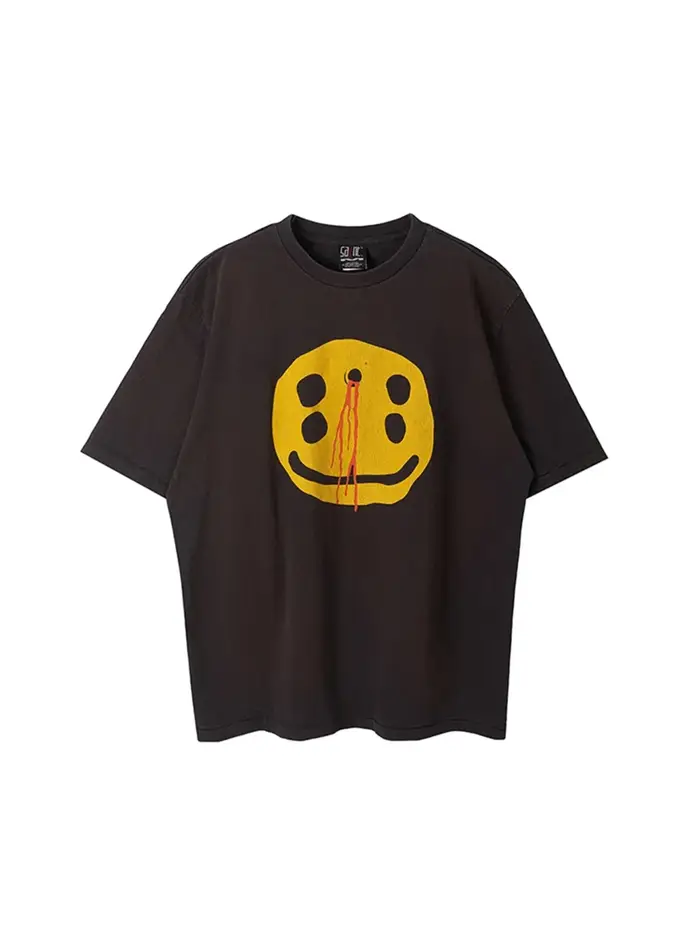 T-shirts décontractés amples en pur coton, style streetwear vintage imprimé, hauts à manches courtes