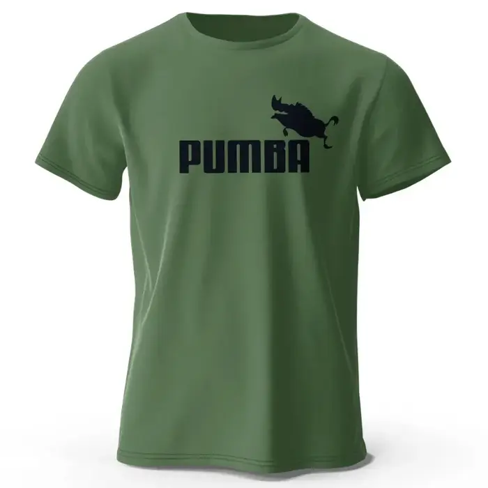 T-shirt imprimé Joke The Pumba pour hommes, en coton, surdimensionné, avec graphiques amusants, haut