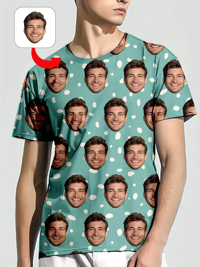 T-Shirt à Manches Courtes et Col Rond pour Homme