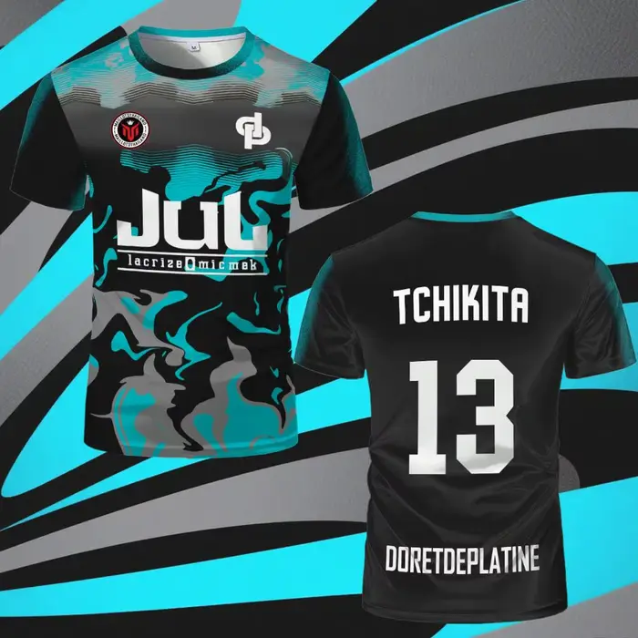 Rap français TCHIKITA Maillot JUL T-shirt Juldtp DORETDEPLATINE Modèle imprimé Vêtements de sport re