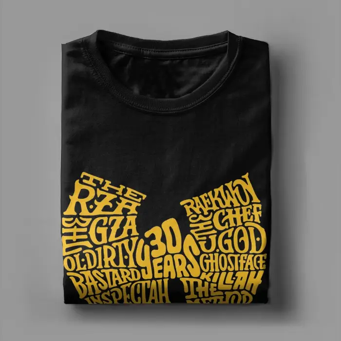 T-shirts du groupe de rap légendaire Wu Tang Clan pour hommes