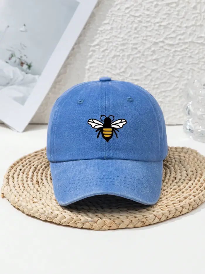 Casquettes de baseball imprimées abeille pour hommes et femmes, adaptées aux loisirs quotidiens, cha