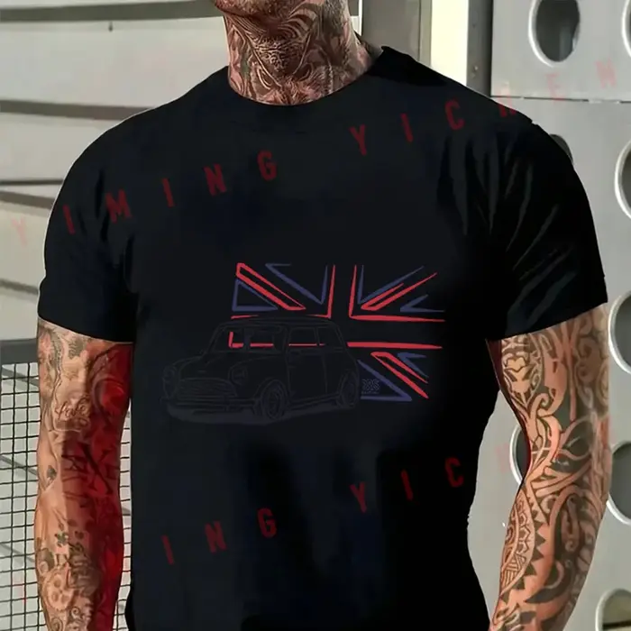 T-shirt Moto en coton amusant de haute qualité pour hommes