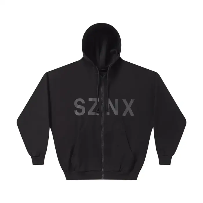 Cardigan noir cartouches Kanye SZNX CREW sweat à capuche avec fermeture éclair hommes femmes meilleu