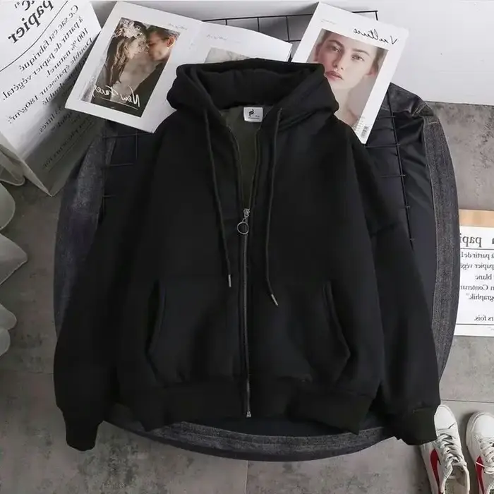 Sweat à capuche en polaire pour hommes