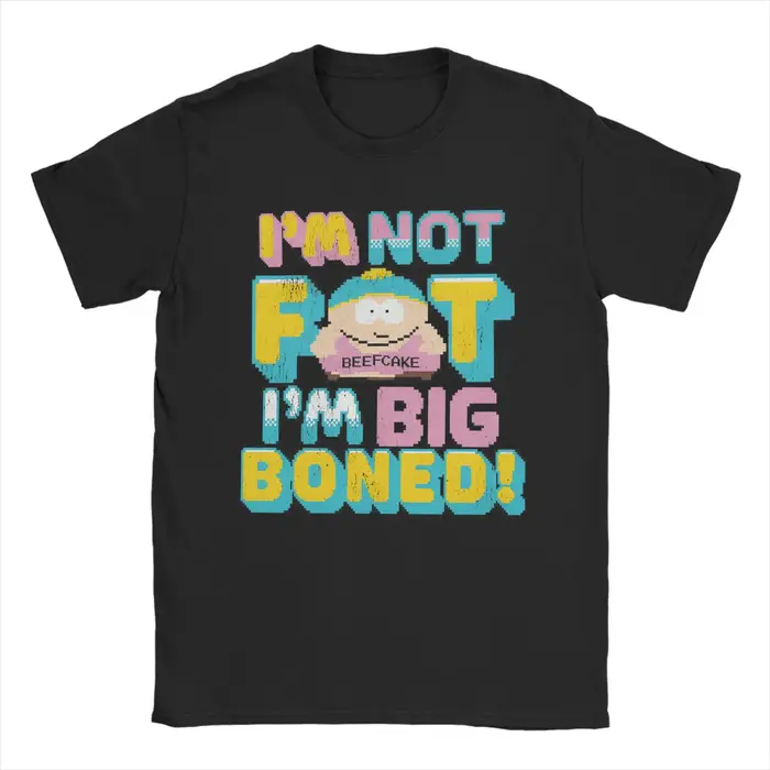 Film rétro années 80 T-Shirt été populaire Souths Parks T-Shirts homme 100 coton col rond grande tai