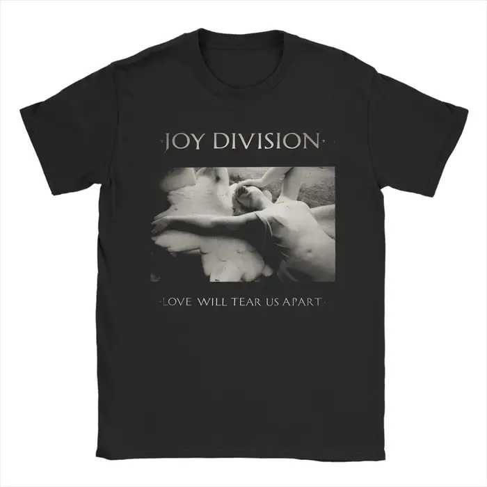 Joy Division rétro Posterart T-Shirts 100% coton amusant T-Shirts col rond Punk Rock Goth t-shirt à 