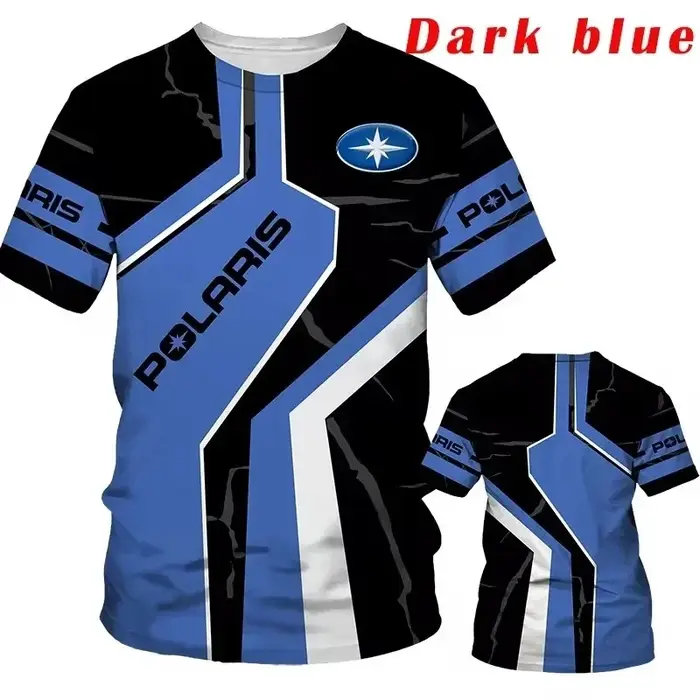T-shirt à manches courtes avec logo POLARIS et imprimé crâne mécanique