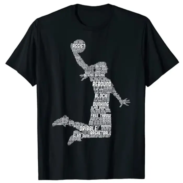 T-shirt graphique de basket-ball pour filles et femmes, vêtements de joueur de basket-ball pour enfa