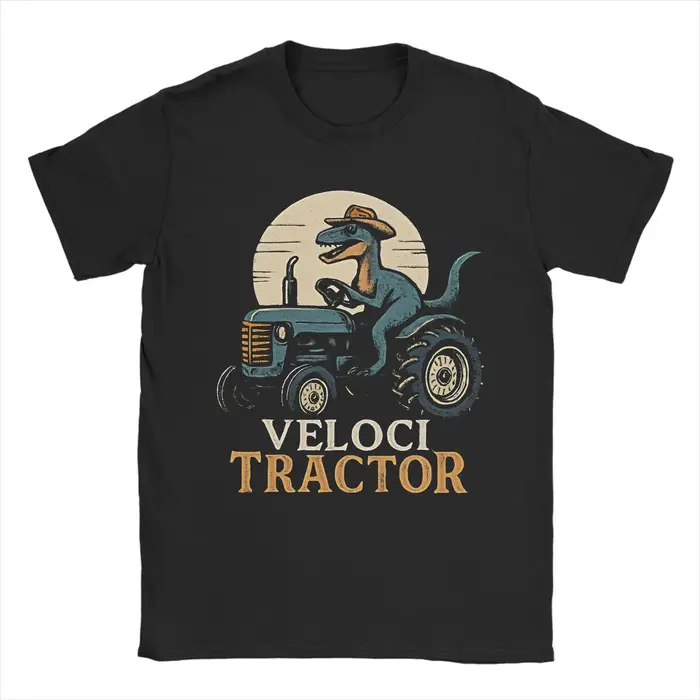 Hommes femmes nouveauté VelociTractor t-shirt pur coton T-shirts vêtements