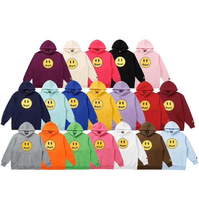 Drew House multicolore Streetwear sweat à capuche femmes hommes Hip Hop pull