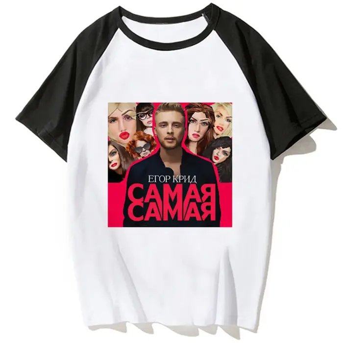 Egor Kreed t-shirt femmes streetwear été anime