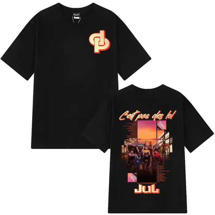 T-shirt imprimé graphique Rapper Jul pour hommes et femmes