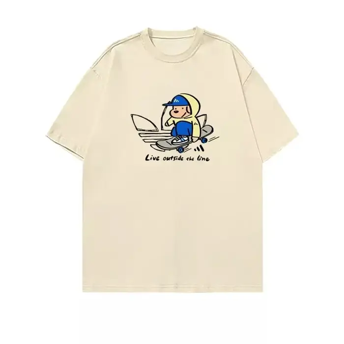 T-shirt à manches courtes pour homme en pur coton, un haut de sport décontracté et tendance.