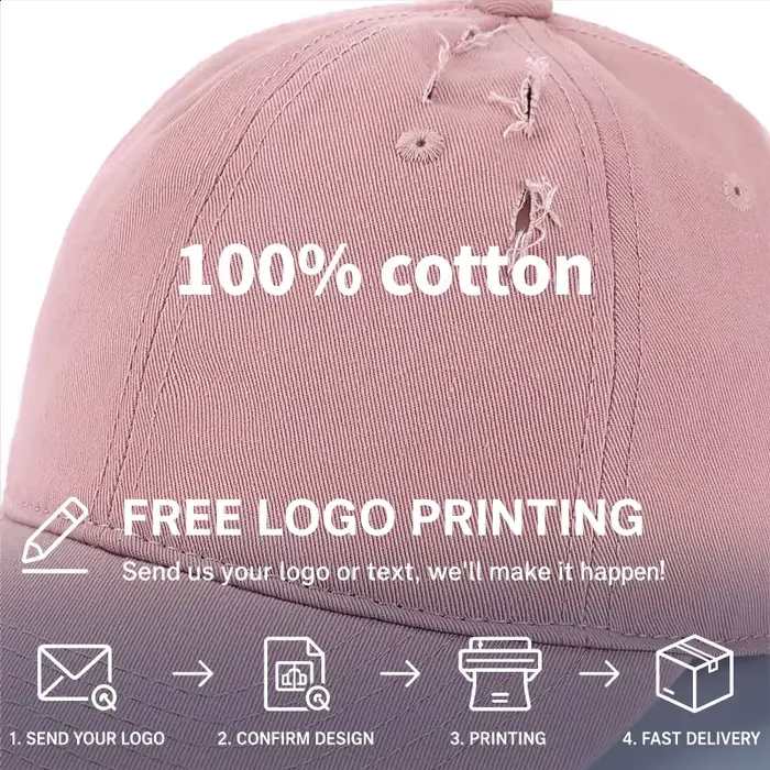 Casquette de baseball rétro personnalisable avec logo pour hommes et femmes