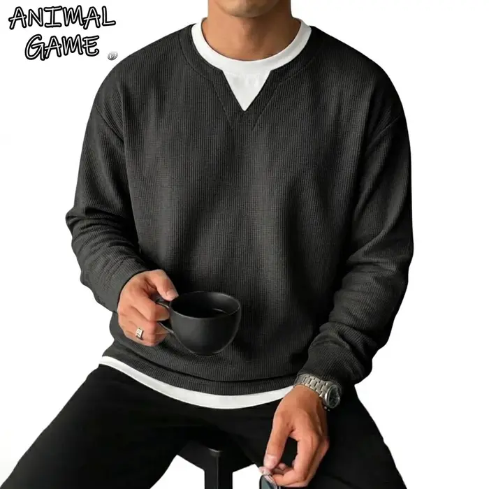 Nouveaux Sweat-shirts à Manches Longues pour Hommes