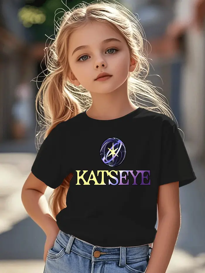 T-shirt imprimé avec logo KATSEYE