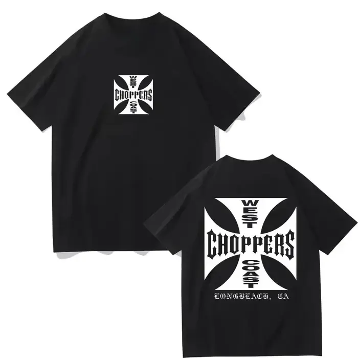 T-shirt mode été 2026 pour femmes et hommes, en coton, imprimé West Coast Choppers, décontracté, à m