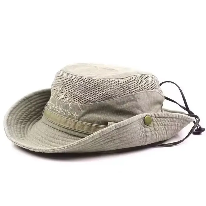 Chapeau de pêcheur en coton 100% respirant en maille rétro pour hommes, chapeau de pêcheur en coton 