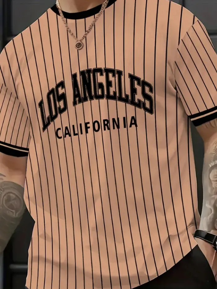T-shirt pour homme, imprimé Los Angeles