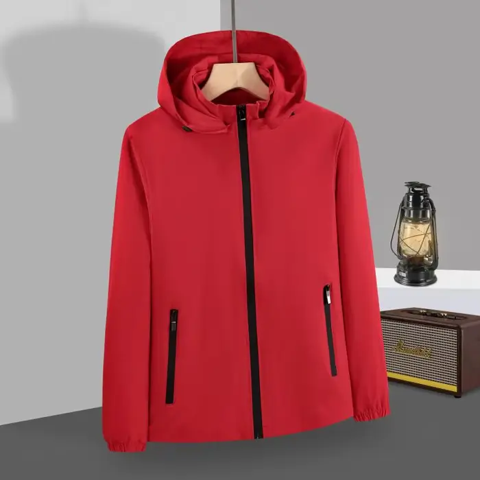 Vestes avec logo personnalisé pour hommes et femmes, vêtements coupe-vent, imperméables et résistant