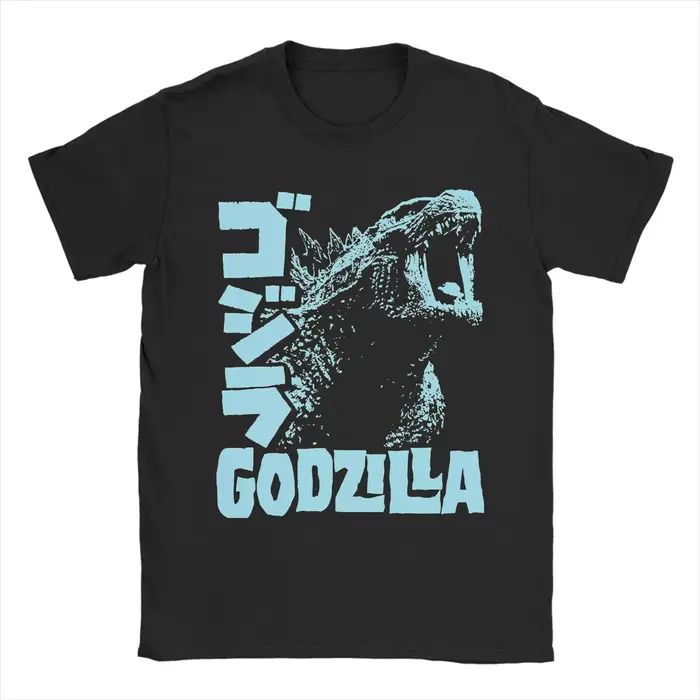 T-shirt Godzillaed pour hommes, vintage, 100% coton, col rond, manches courtes, idée cadeau, vêtemen