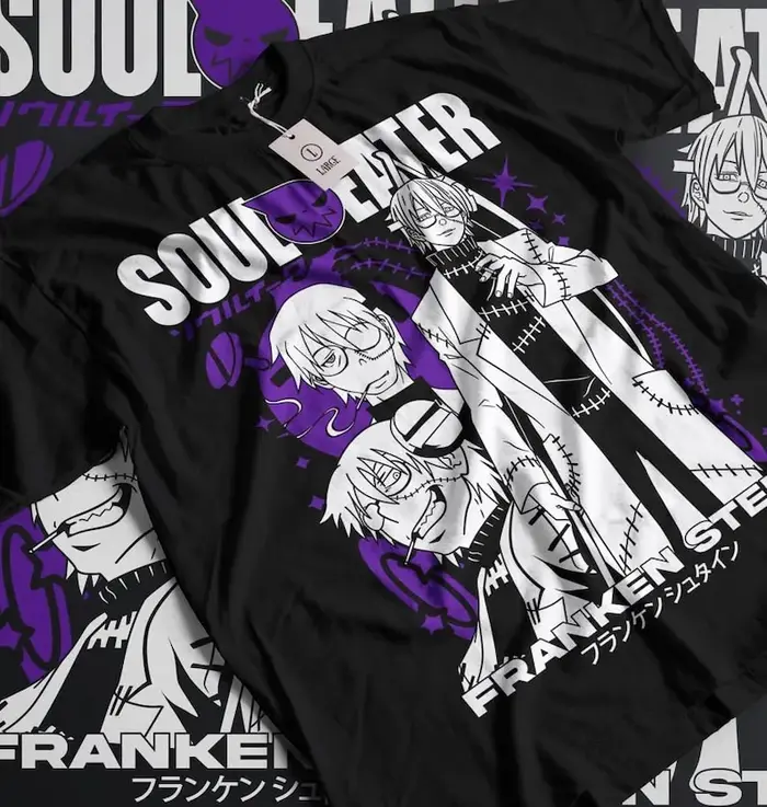 Chemise Mangeur d'Âme Maka Albarn, Vêtements de Dessin Animé, Franken stein