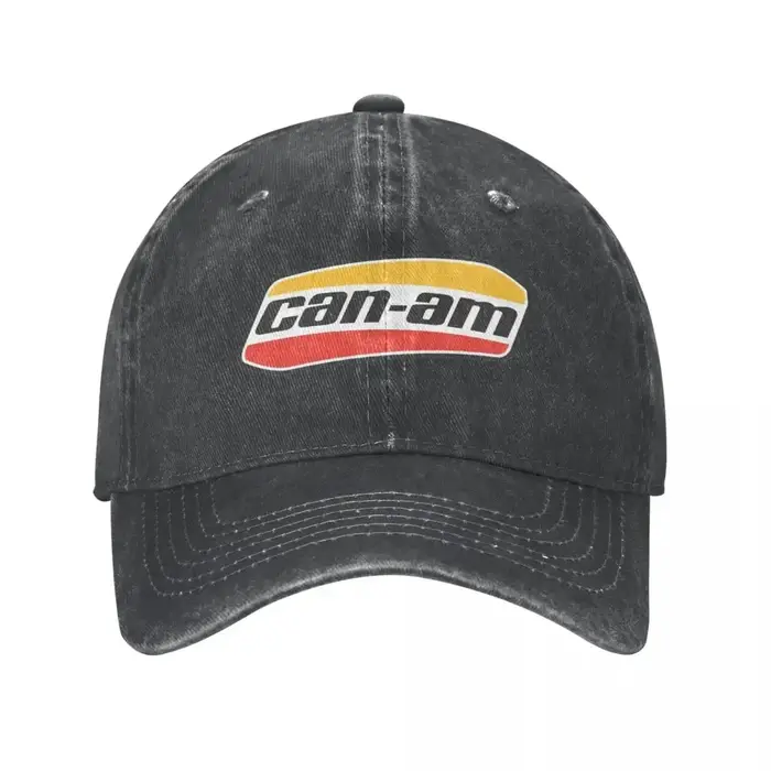 Casquette de baseball rétro Can-Am unisexe en jean délavé style vieilli, casquette snapback pour les