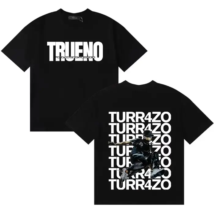 Rapper Trueno 2026 TURR4ZO – T-shirt imprimé, nouveau, 100% coton, unisexe, pour hommes et femmes, Y