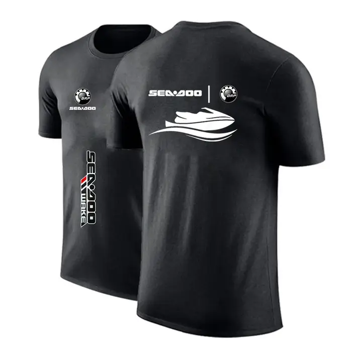 Sea Doo Seadoo Moto T-shirt à manches courtes pour hommes, séchage rapide, décontracté, maigre, vête