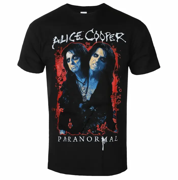 T-shirt unisexe Alice Cooper en coton avec motif graphique, manches courtes, style décontracté, vint