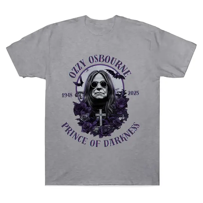 Rip Ozzy Osbourne T-Shirt en mémoire de 1948-2025 chemise