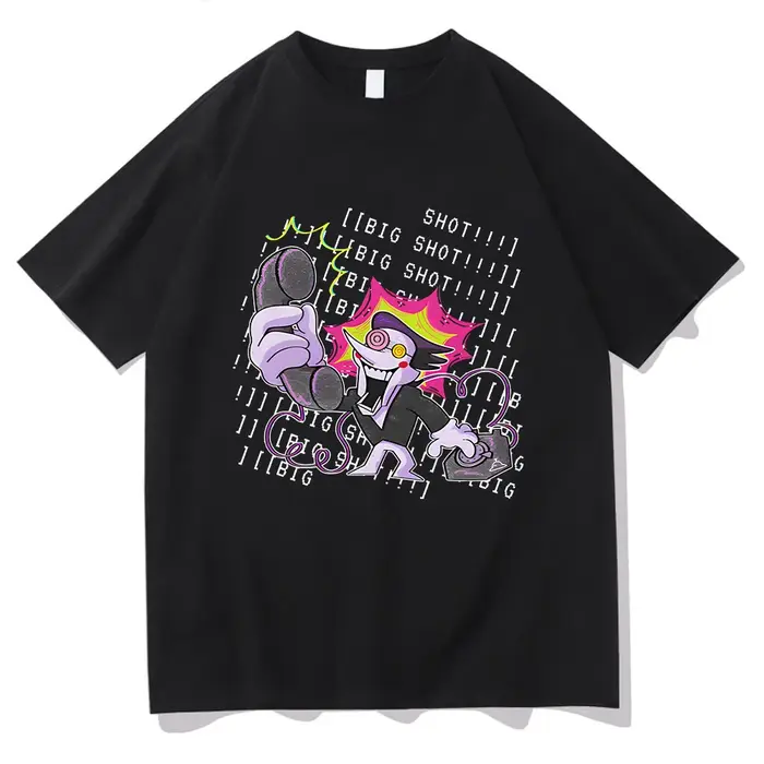 Deltarune Merch t-shirts Spamton grand coup T-Shirt mode été col rond manches courtes femmes hommes 