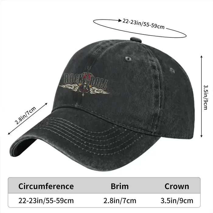 Casquette de baseball Rock Wing JEBaseball pour hommes et femmes