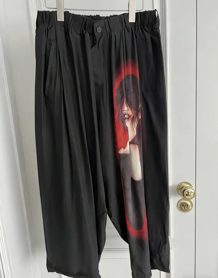 Pantalon décontracté au design original TOP-YAMAMOTO avec motifs de doigts et pantalon décontracté i