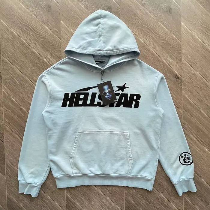 HS Fire Sky Sweat à capuche bleu Lavage Pull à capuche pour l'industrie lourde