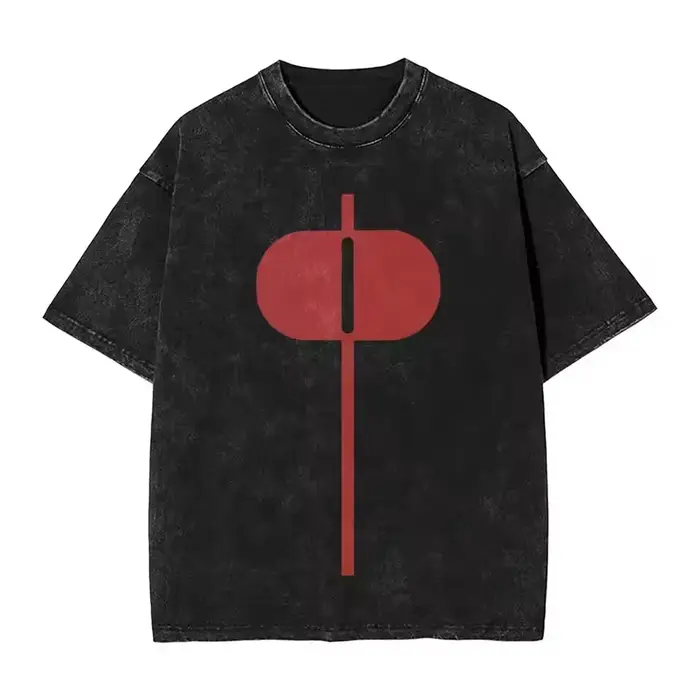T-shirts rétro avec Logo GDA, dessin animé, lavés, pour hommes et femmes, vêtements d'été en coton, 
