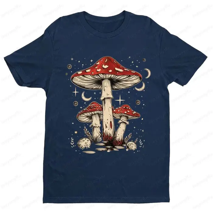 Rétro Hippie champignons T-shirt Nature