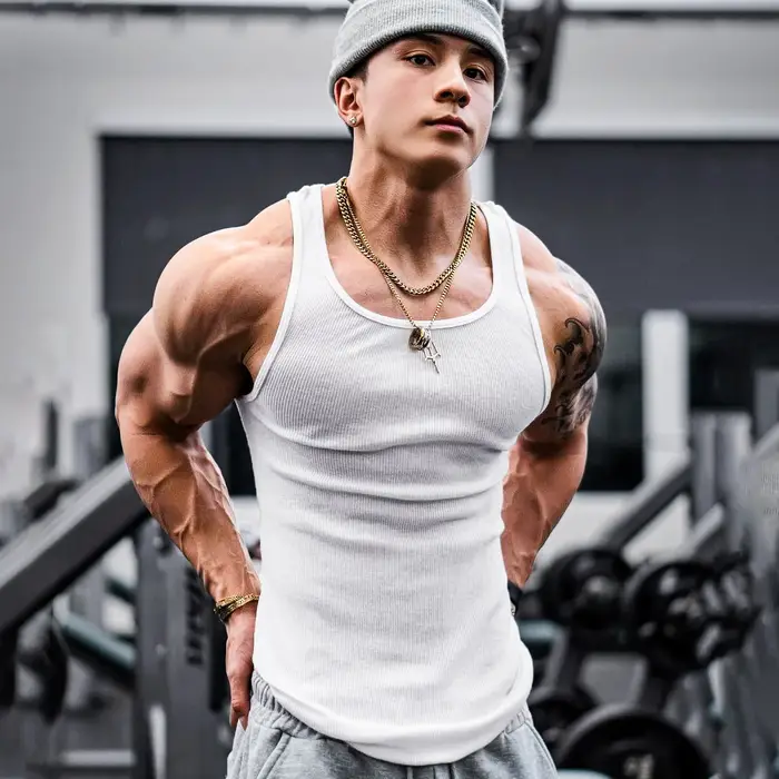 Hommes débardeur t-shirt Singlet gymnastique entraînement Fitness chemise sans manches musculation m