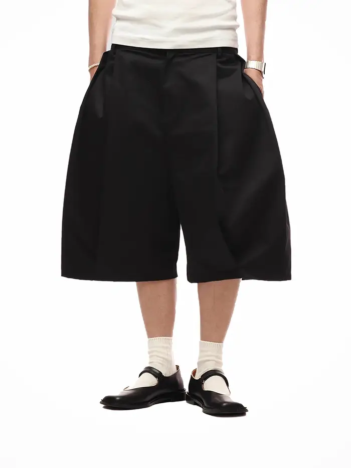 Mauroicardi printemps été Cool Baggy décontracté kaki short à jambes larges pour hommes avec taille 