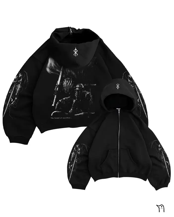 Collection Y2k Berserk : Sweats à capuche pour femmes, streetwear Harajuku, pull à fermeture éclair,