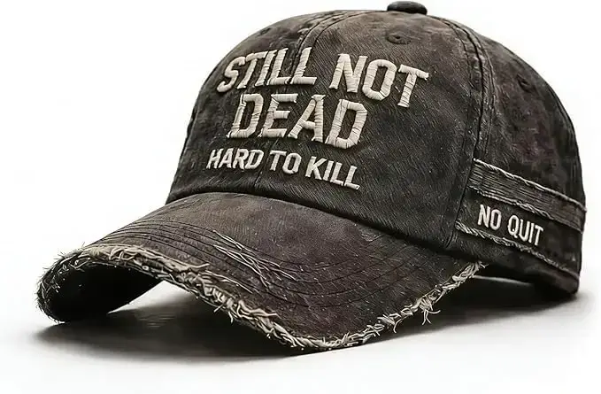 Still Not Dead Cap - Difficile à abattre. Casquette vintage « Impossible de briser », casquette « Ai