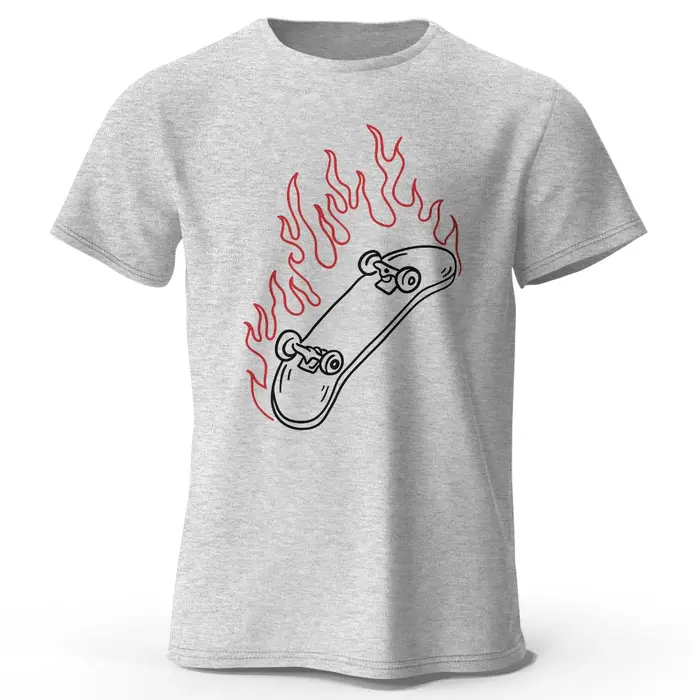 T-Shirt graphique pour les amateurs de skateboard pour hommes, 100% coton, HIP, salle de bain, style