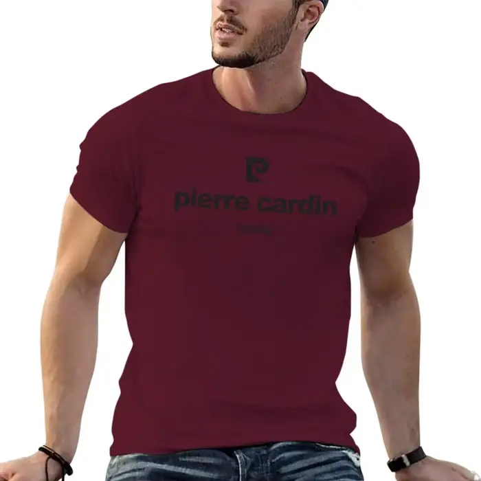 T-shirt blanc à séchage rapide pour homme, estival et personnalisé, avec Pierre Cardin, pour fan de 