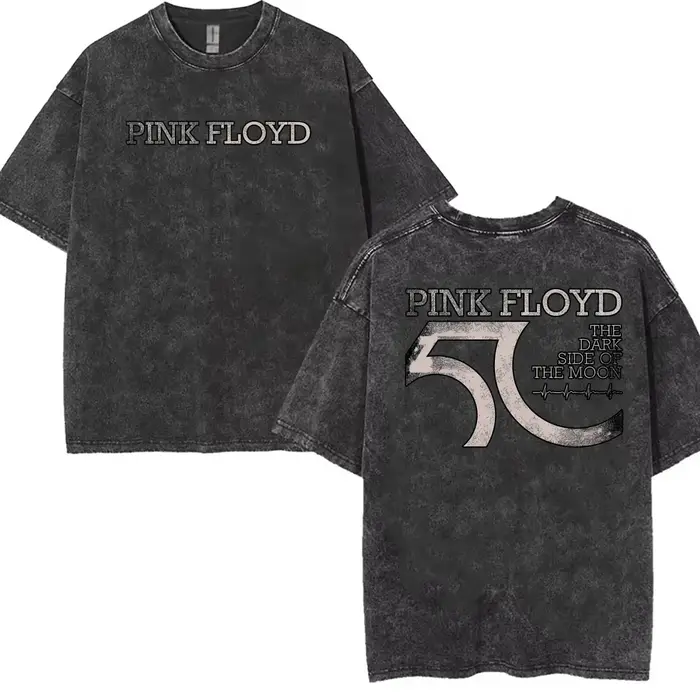 Chemise T-shirt rose délavée style vintage pour homme et femme, manches courtes, style hip-hop stree